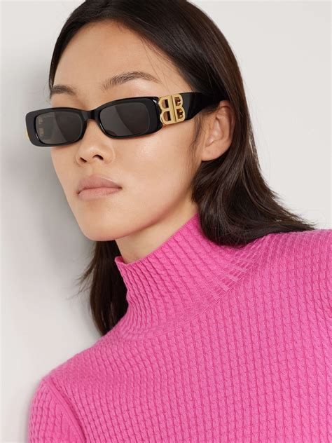 square & rectangle balenciaga sunglasses women